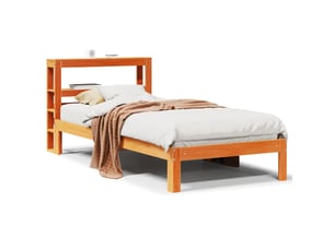 Lit simple 100x200 cm coloris marron