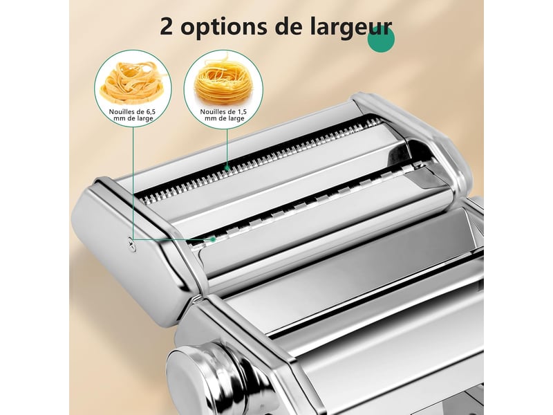  Machine à pâtes manuelle yashe, argenté  - Conforama D