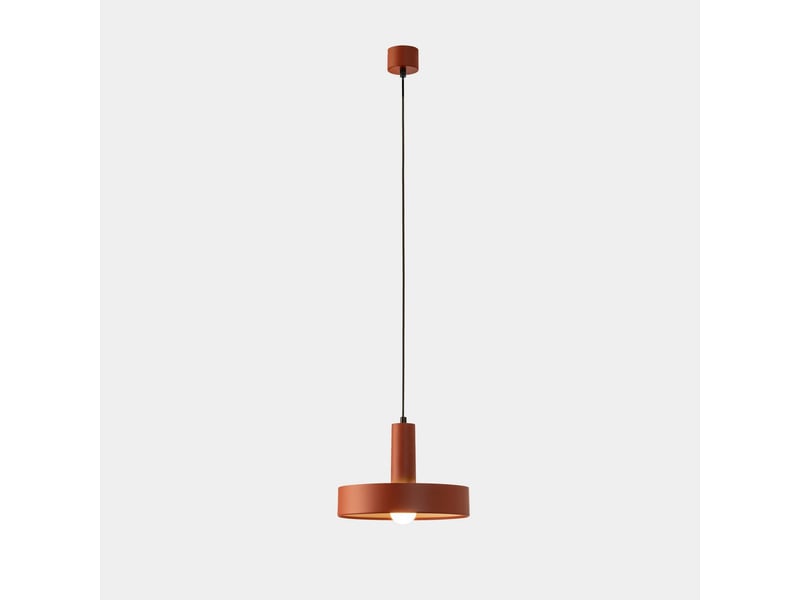 Leds c4 keops suspension en forme de dôme, rouge brique, culot e27, 15 w  - Conforama A
