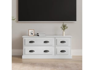 Meuble tv coloris blanc 100 cm <strong></strong>  <strong></strong>