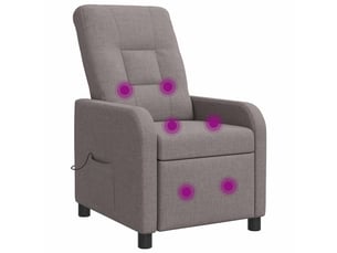 Fauteuil convertible VIDAXL Tissu marron