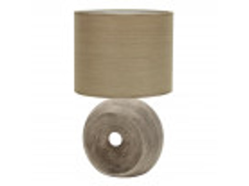  Lampe à poser fabrilamp ea e27 coloris beige 52 x 30 x 30 cm 160071015 - Conforama B