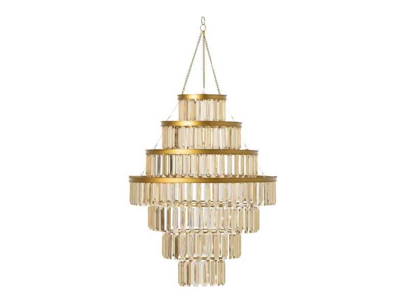  Abat-jour suspension pampilles xenia 73cm doré  - Conforama A