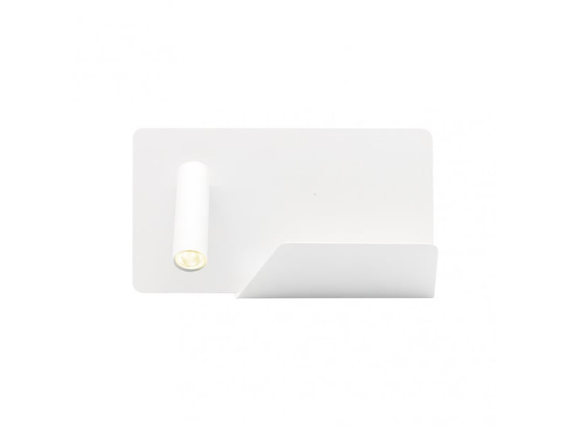  Applique murale fabrilamp miguel angel blanc led intégrée 3 w 150 lm 4000 k 16x28x12 cm 17176IZ01 - Conforama C