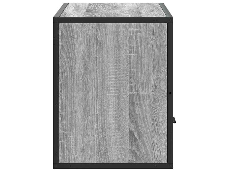  Meuble tv - banc tv - meuble de rangement sonoma gris 80x31x39,5 cm bois d'ingénierie et métal  - Conforama E