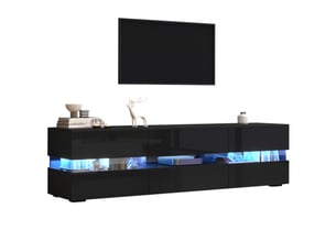 Meuble tv coloris noir <strong></strong> <strong></strong>