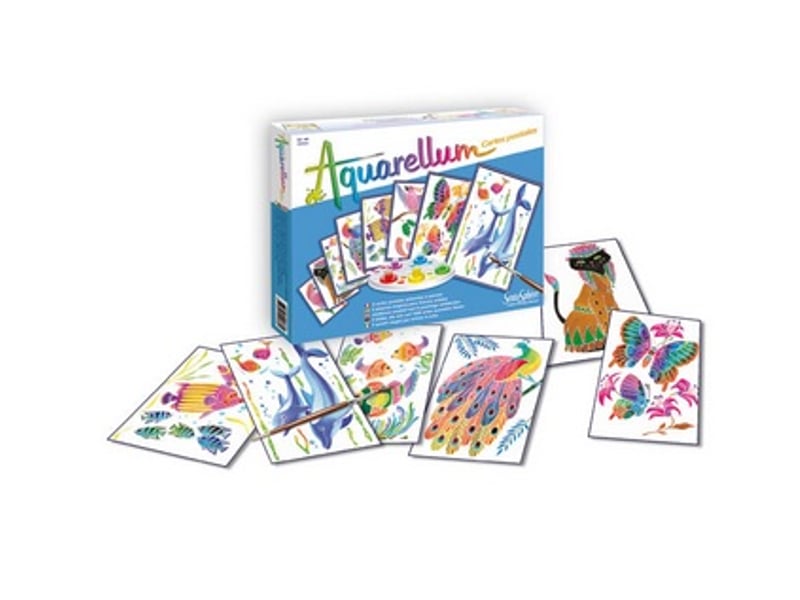 Aquarellum cartes postales animaux 680 - Conforama A