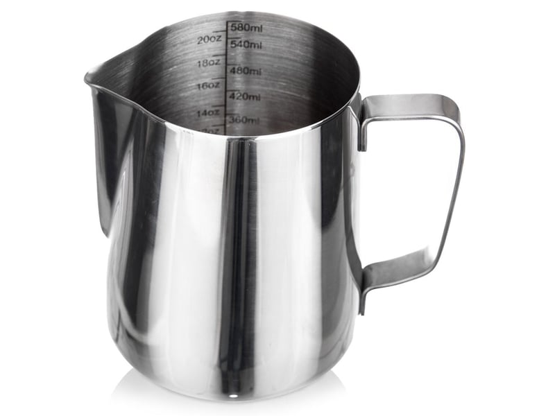  Pot à lait en acier inoxydable avec échelle de mesure  - Conforama A