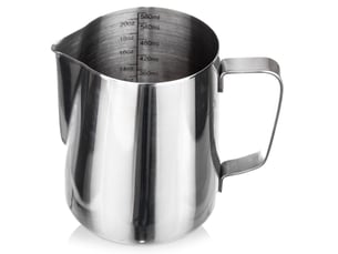 Pot à lait en acier inoxydable avec échelle de mesure