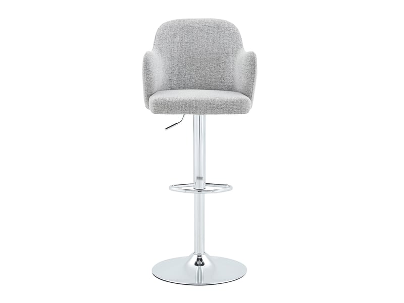 Lot de 2 tabourets de bar pivotants réglables en tissu gris clair W3658P437730 - Conforama A