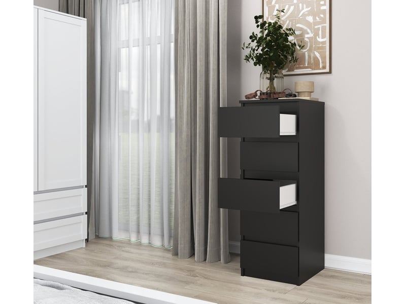  Commode malwa w5 noire topeshop_5902838465752 - Conforama C