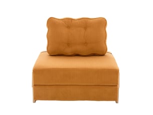Fauteuil fixe  MODENUIT  Velours côtelé orange