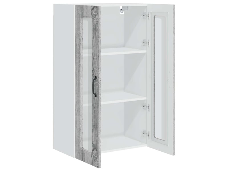 Meuble mural de cuisine | armoire de cuisine gris sonoma 60x31x100cm shl391 - Conforama E