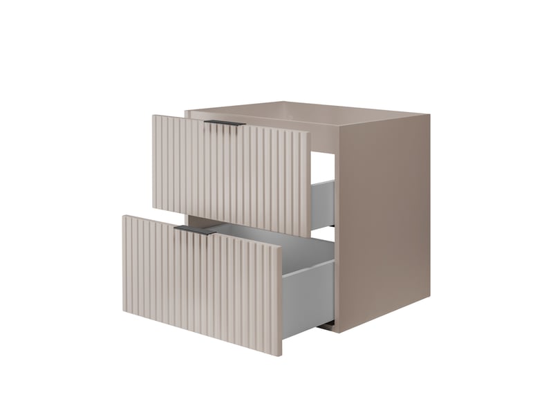  Meuble suspendu sous lavabo flow cachemire 60 cm  - Conforama D