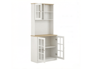 Buffet 2 porte(s)  0 tiroir(s)   - 80 cm coloris bicolore 