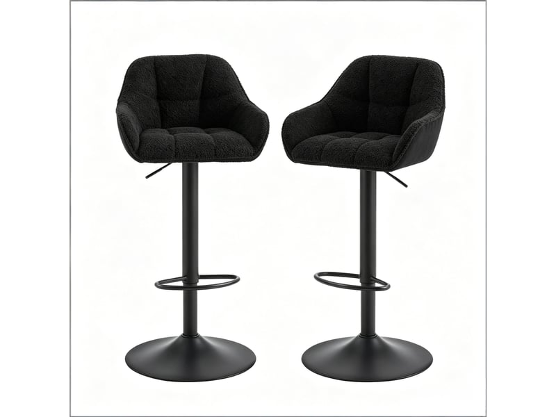 Chaises élégance lot de 2, cuisine, salle à manger, bureau, dressing et tabourets de bar doux - Conforama A