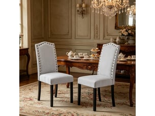 Chaises de salle à manger élégance lot de 2, dossier haut, salon, cuisine et bureau modernes