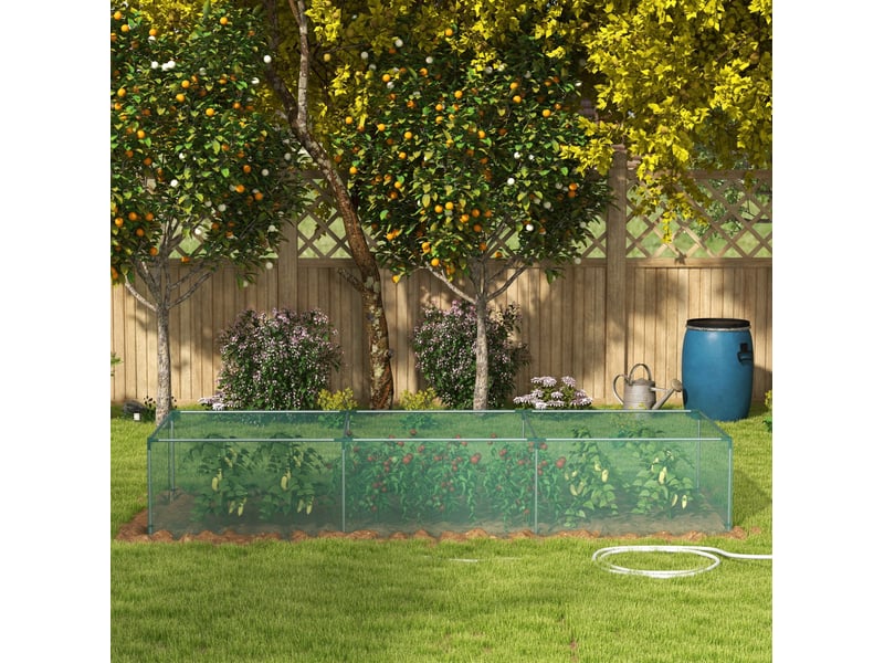 Filet de protection pour plantes 125 x 373 x 62,5 cm – vert – porte zippée, filet résistant - Conforama B