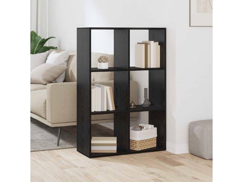  Bibliothèque 6 niveaux, armoire à livres 69,5 x 29 x 103,5 cm bois d'ingénierie  - Conforama B