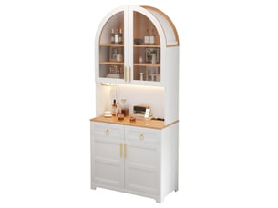 Buffet 4 porte(s) 2 tiroir(s) MODENUIT - 80 cm coloris blanc