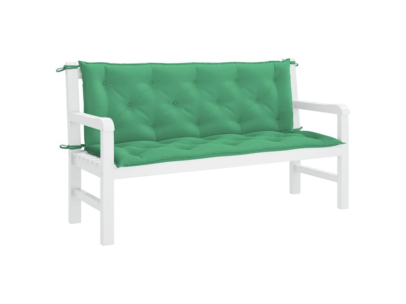  Coussin de banc de jardin, coussin d'assise vert 150x(50+50)x7 cm tissu oxford cf52853  - Conforama D