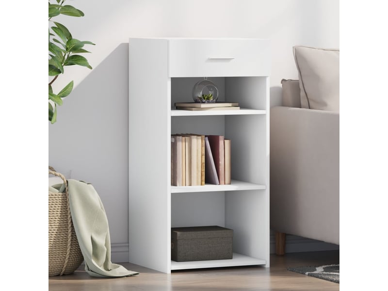  Buffet - bahut - meuble de rangement blanc 45x42,5x93 cm bois d'ingénierie  - Conforama B
