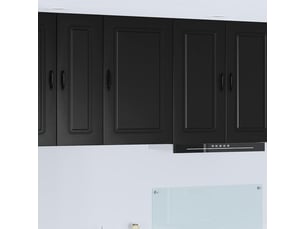 Meuble mural de cuisine | armoire de cuisine noir 50x31x80cm