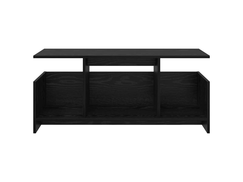  Meuble tv - banc tv - meuble de rangement 102 x 35 x 45 cm chêne noir bois d'ingénierie  - Conforama E