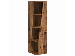 Meuble d'angle, meuble de rangement salon 27,5x27x102cm bois d'ingénierie bois ancien