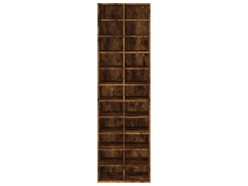  Meuble à chaussures, armoire à chaussures chêne fumé 54x34x183 cm bois d'ingénierie  - Conforama D