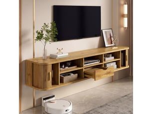 Meuble tv coloris bois clair