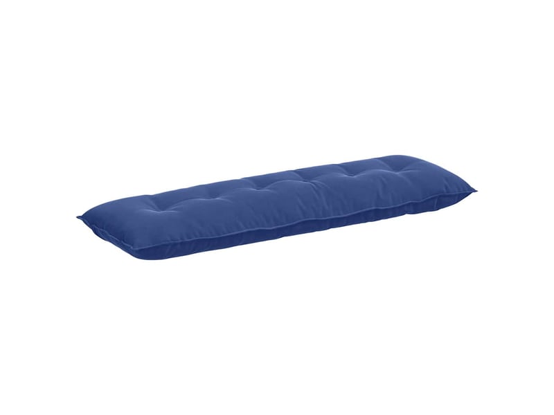 Coussin de dos, coussin de dossier bleu police 160 x 50 cm tissu en velours côtelé cf54562 - Conforama A