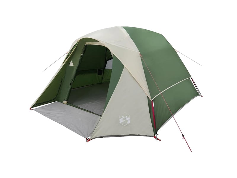  Tente de camping, tente de cabine familiale 6 personnes vert imperméable shl19254  - Conforama C