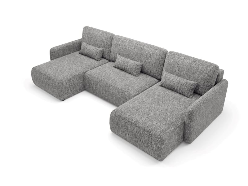  Canapé d'angle convertible livello u gris  - Conforama E