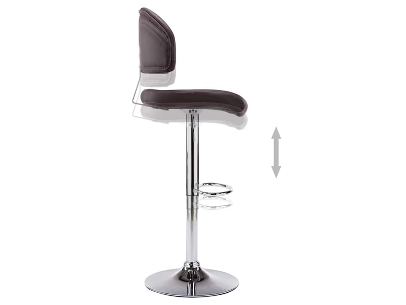  Tabouret de bar, chaise de bar marron similicuir shl58013  - Conforama E