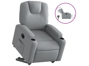 Fauteuil relax électrique  <strong></strong> Tissu argenté