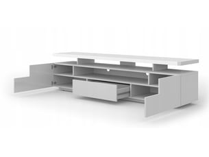 Meuble tv coloris blanc 180 cm <strong>BB LOISIR</strong>  <strong></strong>