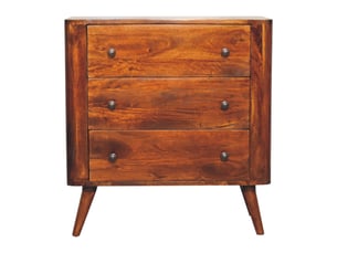 Commode 3 tiroir(s) ARTISAN FURNITURE coloris marron largeur 40 cm