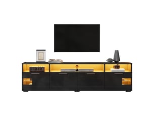 Meuble tv coloris noir 180 cm <strong></strong>  <strong>CozyNest</strong>