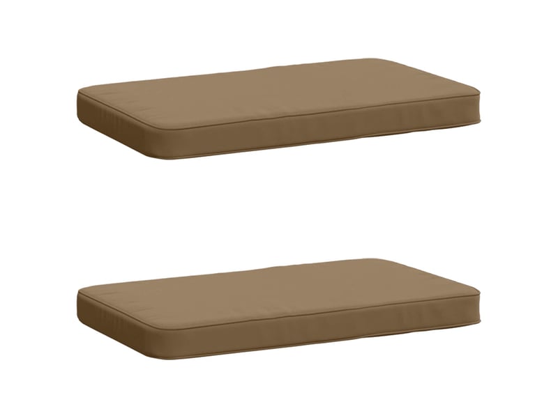 Lot de 2 coussins de banc, coussins d'assise vught 100 % polyester taupe cf58564 - Conforama A
