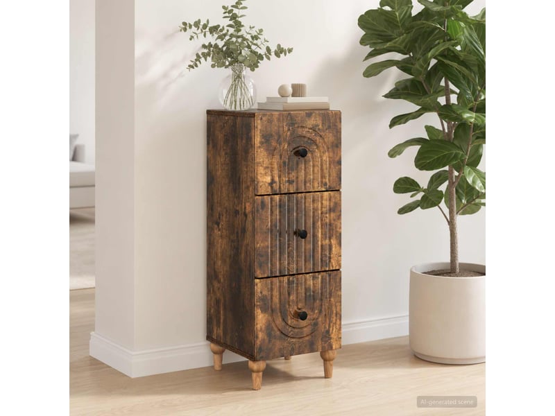 Armoire de rangement bureau, armoire à tiroirs 33 x 34.5 x 90 cm bois d'ingénierie shl826 - Conforama D