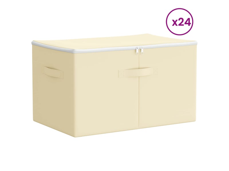  Boîte de rangement 24 pcs tissu intissé 60x43x35 cm 90,3 l shl52739  - Conforama C