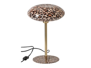 Lampe à poser léopard jonna 38cm caramel