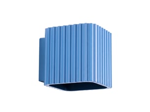 Applique riff azur g9 aluminium moderne 10x10x12cm