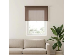 Store enrouleur extérieur, store à rouleau à 90% de blocage uv taupe hdpe cf45214
