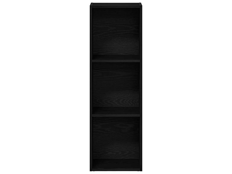 Bibliothèque, meuble de rangement salon en chêne noir 36 x 30 x 114 cm bois d'ingénierie  - Conforama E
