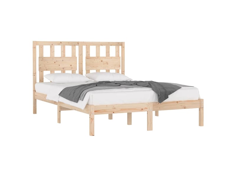  Lit double- lit adulte -  cadre de lit sans matelas bois massif  - Conforama B