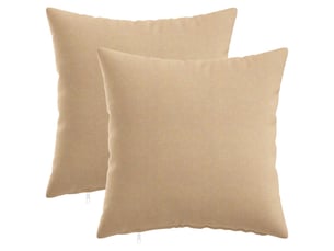 Lot de 2 coussins avec oreiller, coussins décoratifs heerlen crème tissu cf50207