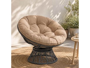 Coussin de chaise suspendue, coussin d'assise vianen 100 % polyester sable cf54296
