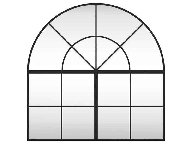  Miroir mural noir 80x80 cm arche fer cf62855  - Conforama C